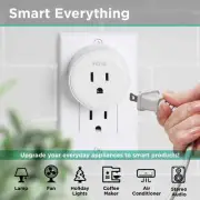 TWO PACK iHome Smart Outlet Plugs for Alexa Google Home App Control 10 Amps NIB