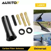 1.4" Car Carbon Antenna Fiber Radio Short AM FM Kit Antena w/ Stubby Screw EAR