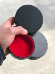 Custom leather Lens Cap 120 - 130mm