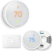 Google Nest Thermostat E - Programmable Smart Thermostat for Home - 3rd Generation, White