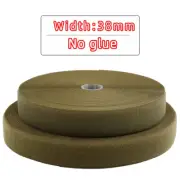 5Meters/Pairs Khaki 38Mm Brown Non-Adhesive Hook and Loop Fastener Tape Sewing-O