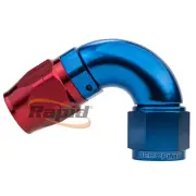 Aeroflow AF554-12-10 -10 12AN 550 Cutter One Pc Swivel 120° Stepped H/End - BL+R