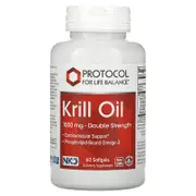 Protocol for Life Balance, Krill Oil, Double Strength, 60 Softgels