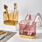 1 Set Chopstick Rest Transparent Storage Draining Chopsticks Tube Chopsticks