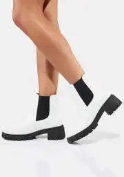Ivory Eventide Ankle Boots