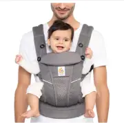 Ergobaby Omni Breeze Breathable Mesh Baby Carrier Graphite Gray #BU4573-SEALED
