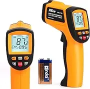(-58CF 1382CF) - Infrared Thermometer Gun for Measuring High Temp -58CF 1382CF, Not for Human Digital Laser Laser Temperature Thermometer Gun with High Low Alarm, Data Storage, Max/Min Measurement