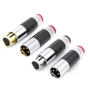 3Pin Cable Plugs Adaptors Male / Female Balanced Connector for Speaker