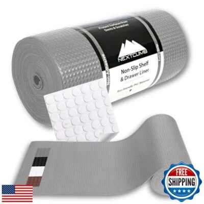 NextClimb Shelf Liner, Drawer Liner and Kitchen Cabinet Liner – Thick, Waterp
