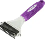 Poodle Pet Dematting Comb for Dogs – Handheld Undercoat Dematter Rake Groomin...