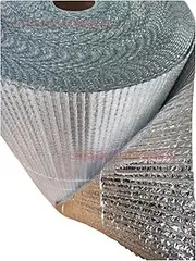 Metalised Foil Insulation Bubble Wrap Roll 375mm x 50 Meters Cushioning Waterproof Sun Protection