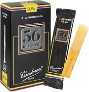 Vandoren CR5035+ 56 Rue Lepic Bb Clarinet Reeds Box of 10, Strength 3.5+