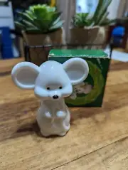 Vintage Avon 1970's Christmas Merry Mouse Zany Perfume Cologne Bottle - in Box