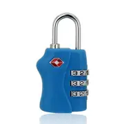 Lock Security 3 Digit Combination Suitcase Luggage Bag Code Lock Padlock blue