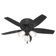 Hunter 42" Newsome Low Profile Ceiling Fan w/ 3 LED Light Pull Chain Traditional