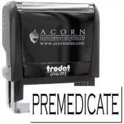 Large Self-Inking Premedicate Stamp,Business,Office stamp,Size 7/8x 2-1/4