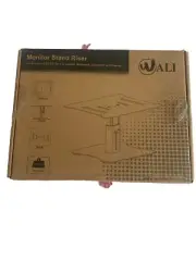 Wali Monitor Stand Adjustable Metal Heave Duty Riser Compatible with PC Laptop