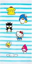Franco Collectibles Sanrio Hello Kitty & Friends Super Soft Cotton Bath/Pool/Beach Towel, 60 in x 30 in, (Official Licensed Product)