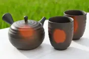 Teapot with Filters (270ml) + Two Cups Set - Japanese Tea Set, Gift for Her