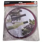 Cooking Concepts Metal Stove Burner Cover Set 2 Home Kitchen 8" & 10"
