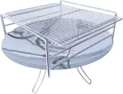 COLEMAN 3 tier pipe frame for bonfire stand stainless steel grill camp New