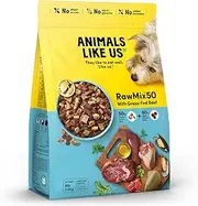 RawMix50 Premium Freeze-Dried Raw Grass-Fed Beef Recipe Dog Food, Protein Rich, Includes Kibble, Non-GMO, No Wheat or Corn, 3.6kg