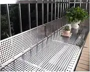 Perforated Sheet Stainless Steel 304 Stainless Steel Perforated Sheet, Industrial Metal Plate, Cat Balcony Nets, Window Leakproof Anti-Fall Mesh Pad, Anti-Theft Decorative Screen Grilles