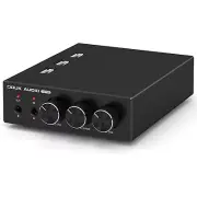 Q2Pro Mini Stereo Gaming DAC with MIC Input, Headphone Amplifier, USB/Optical...