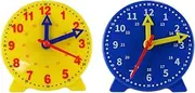 Gorise 2PCS Teaching Clocks for Learn To Tell the Time Clock Teaching Demonstration Telling The Time Clock