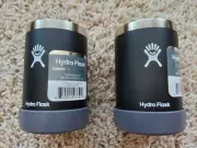 Hydro Flask 12 oz Cooler Cups Set of 2 Black w/ Reef2Peak Logo NEW