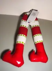 WOOF & POOF plush 12” Christmas stocking legs 2016 WITH ORIGINAL TAGS