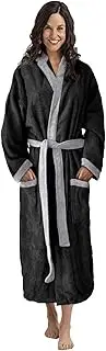 [Octopus] Women's Terry Towelling Bathrobe - Belt, Hood and Pockets for Ultimate Comfort - Ökotex Standard 100-100% Cotton f5731