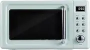 Nostalgia Classic Retro 700-Watt Countertop Microwave Oven with LED Display, 6 Cook Settings, Countertop Microwave, Compact, Rotary Control,Green Little Surprise