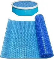 Solar - Pool Heating Cover, Pool Heater with Insulated Bubbles | Floating Solar Blanket UV Resistant Rectangle Thermal Sun Cover Pair