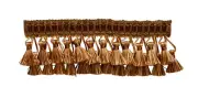 Two Tier Tassel Fringe Trim, Style# TFH3D, Color# 08 - Toffee Brown [5 Yards]
