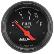 Autometer Z-Series Fuel Level Gauge Electric - 73 - 10 Ohm, 2 1/16 Inch, Short Sweep, AU2642