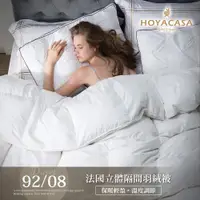 在飛比找ETMall東森購物網優惠-HOYACASA羽絨之戀 法國92/8立體隔間羽絨被-(單人