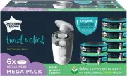 Twist and Click Advanced Nappy Bin Refill Cassettes, Sustainably Sourced Antibac