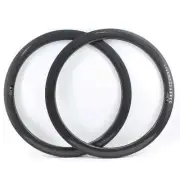 2 Pcs 700C Track or Road Bike Rim Fixed Gear Carbon Fibre Bicycle Wheels Tubular