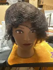 Mannequin Head - 100% Real Hair Manikin for Hairdresser Training and Styling ...