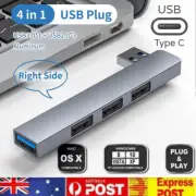 4 Port USB-C Type-C High Speed USB 3.0 Extension Hub Splitter For Macbook Laptop
