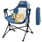 Hammock Camping Chair, Portable Outdoor Swinging Chairs, Rocking Chair for Ad...
