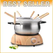 Quick-Heating 3-in-1 Fondue Set with 1500W Temp Control for Memorable Parties