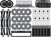 Compatible for Deebot X2 Omni/X2 Pro/X2 Robot Vacuum Cleaner Accessories, Drum Main Brush, Side Brush, Hepa Filter, Mop Cloth, Dust Bag(As Shown t)
