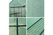 Greenfingers Greenhouse 1.4x1.55x2M Walk in Green House Tunnel Plant Garden Shed 8 Shelves