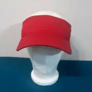 NEW Visor Hat Red Running Jogging Gear Sportwear NWT 2254