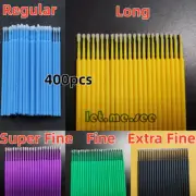 400pcs Micro Applicator Tips Micro Brush Regular/Fine/Super Fine dental Beauty