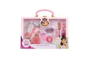 Disney Princess Style Collection Girls Trendy Makeup Tote Bag, Trendy Pretend Play Makeup Tools, Including a Face Roller, Comes with 8 Different Play Tools
