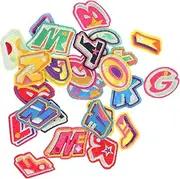 GRADENEVE 1 Set Iron Letter Patches for Clothing Decorative DIY Embroidered Alphabet Patches Durable and Skin Friendly for Garment Repair and Personalization