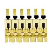 Authentic Floyd Rose 1000 Series Pro Bridge Saddle Set: Gold